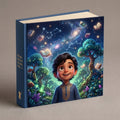 Personalized children's book cover with one child hero