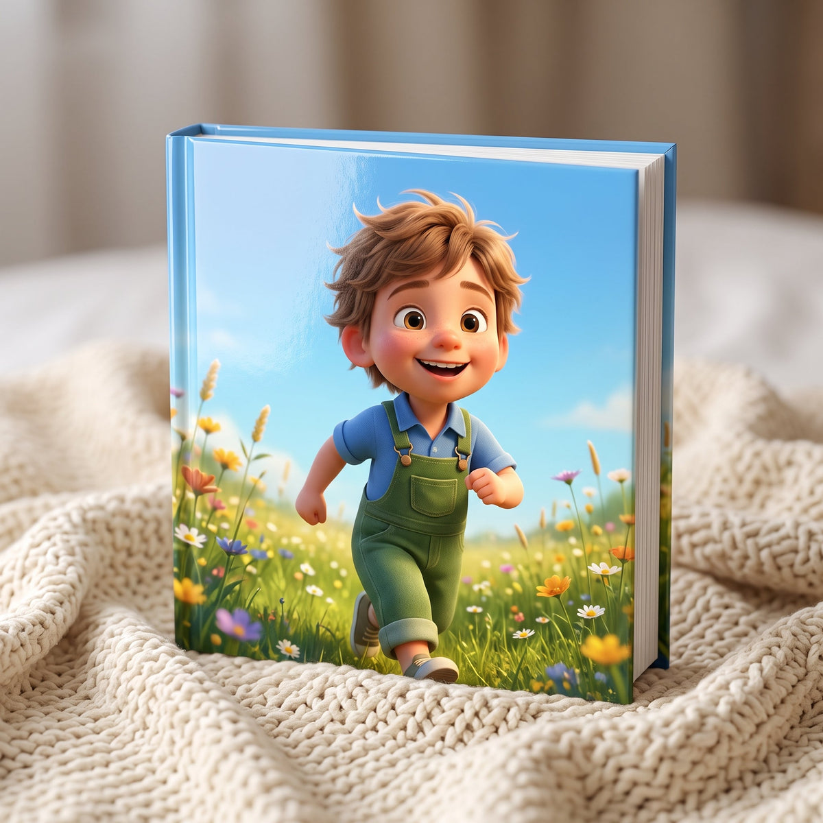 Square hardcover personalized children's book